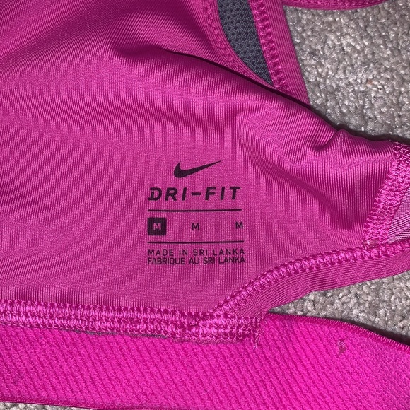 Hot Pink Nike Sports Bra - Picture 3 of 4